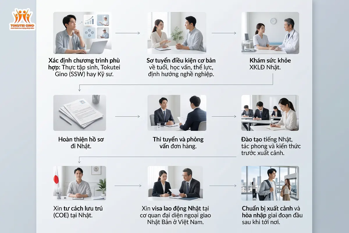 Quy trình xuất khẩu lao động Nhật Bản 2