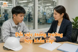 Đổi việc trong trường hợp khẩn cấp