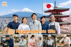 Ngành nghề ưu tiên xuất khẩu lao động Nhật Bản