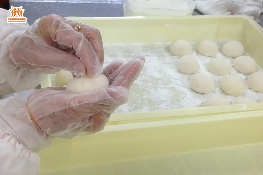 làm bánh mochi