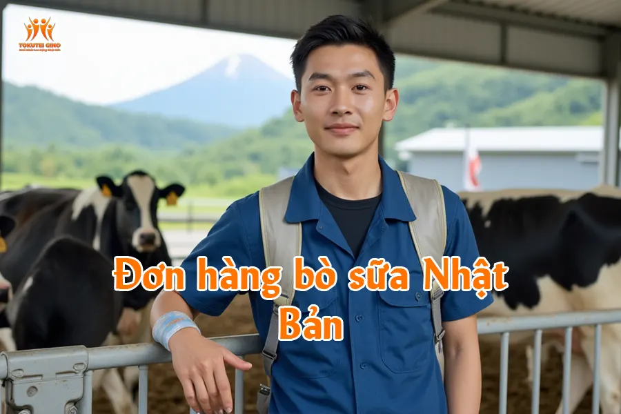 Đơn hàng bò sữa Nhật Bản