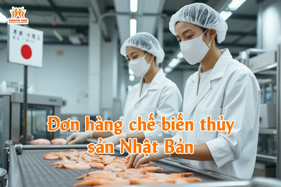 Đơn hàng chế biến thủy sản Nhật Bản