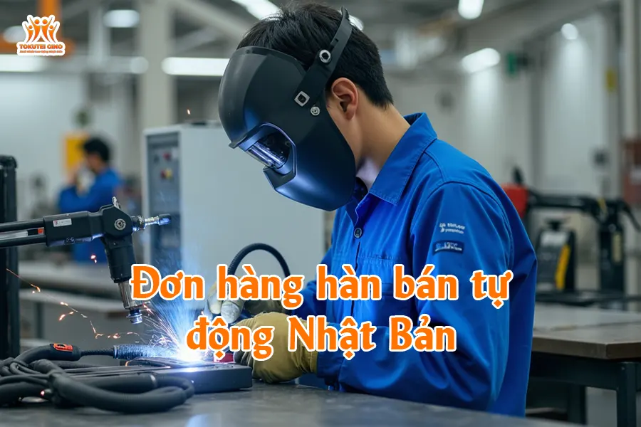 Đơn hàng hàn bán tự động Nhật Bản