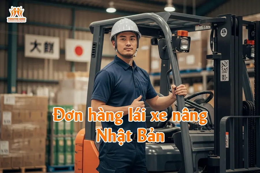 Đơn hàng lái xe nâng Nhật Bản