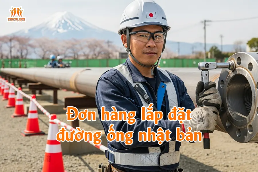 Đơn hàng lắp đặt đường ống nhật bản