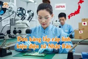 Đơn hàng lắp ráp linh kiện điện tử Nhật Bản