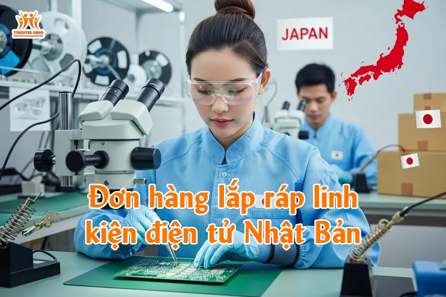 Đơn hàng lắp ráp linh kiện điện tử Nhật Bản