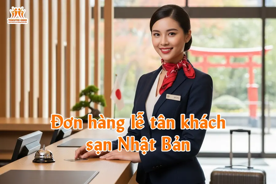 Đơn hàng lễ tân khách sạn Nhật Bản