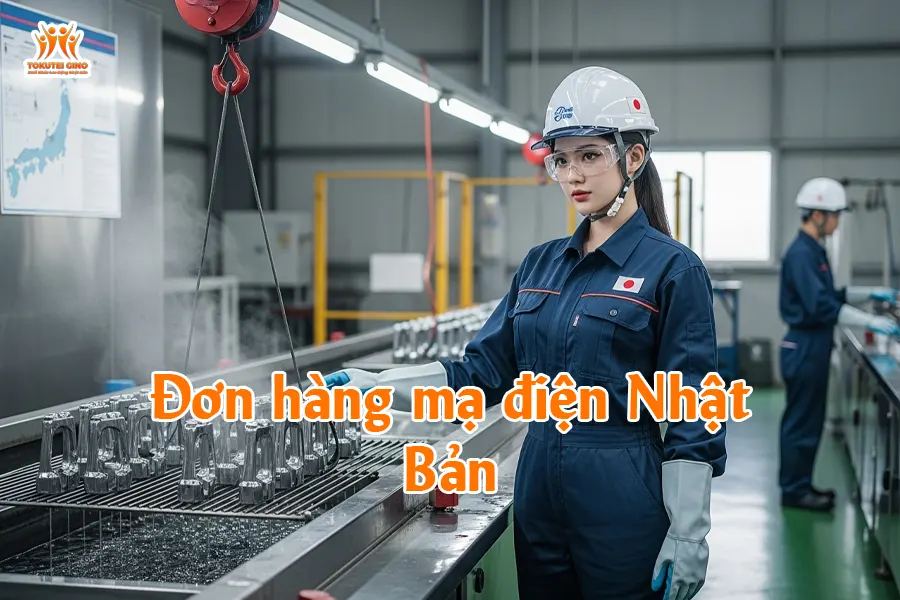 Đơn hàng mạ điện Nhật Bản