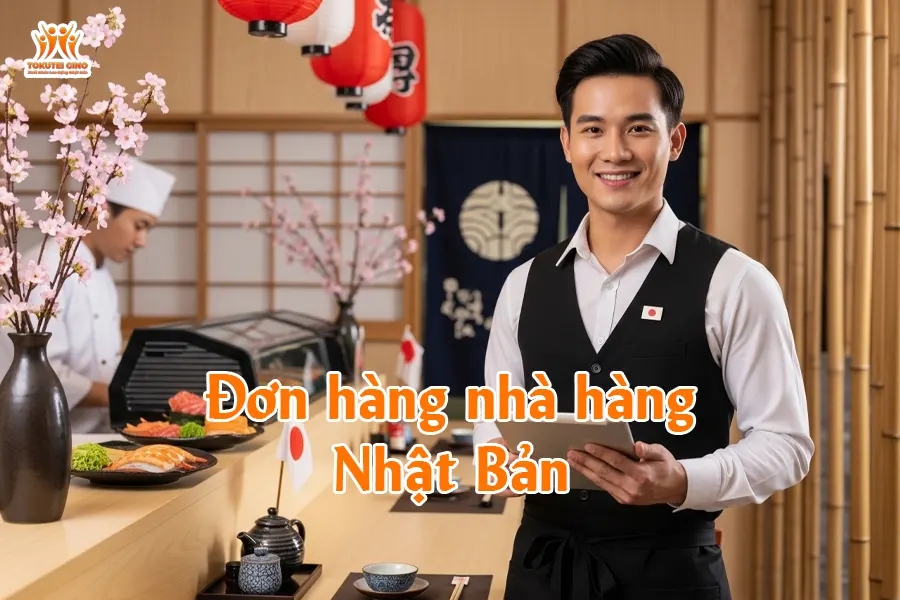 Đơn hàng nhà hàng Nhật Bản