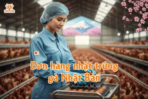 Đơn hàng nhặt trứng gà Nhật Bản