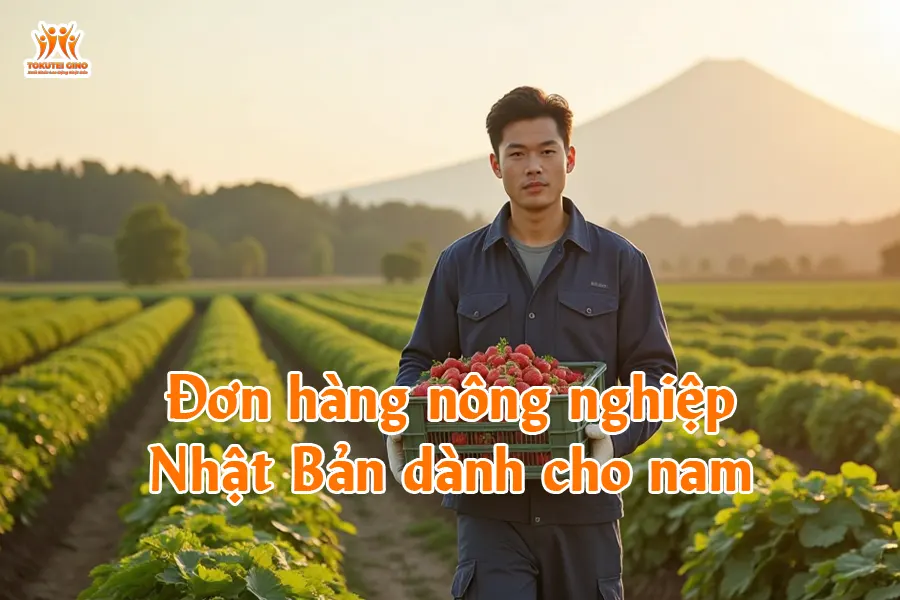 Đơn hàng nông nghiệp Nhật Bản dành cho nam