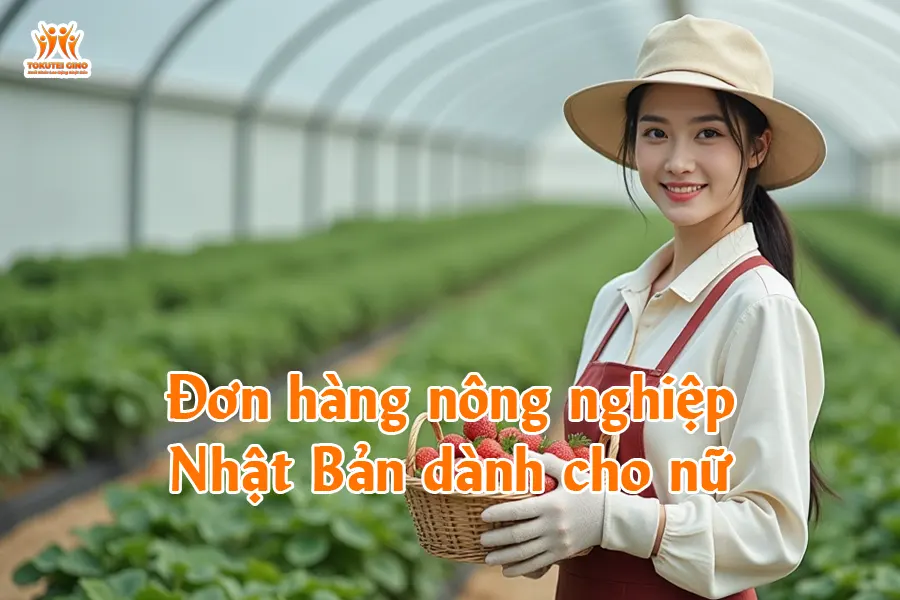 Đơn hàng nông nghiệp Nhật Bản dành cho nữ