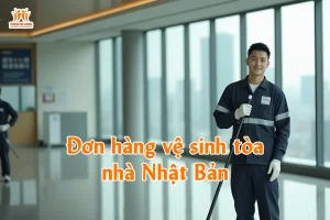 Đơn hàng vệ sinh tòa nhà Nhật Bản