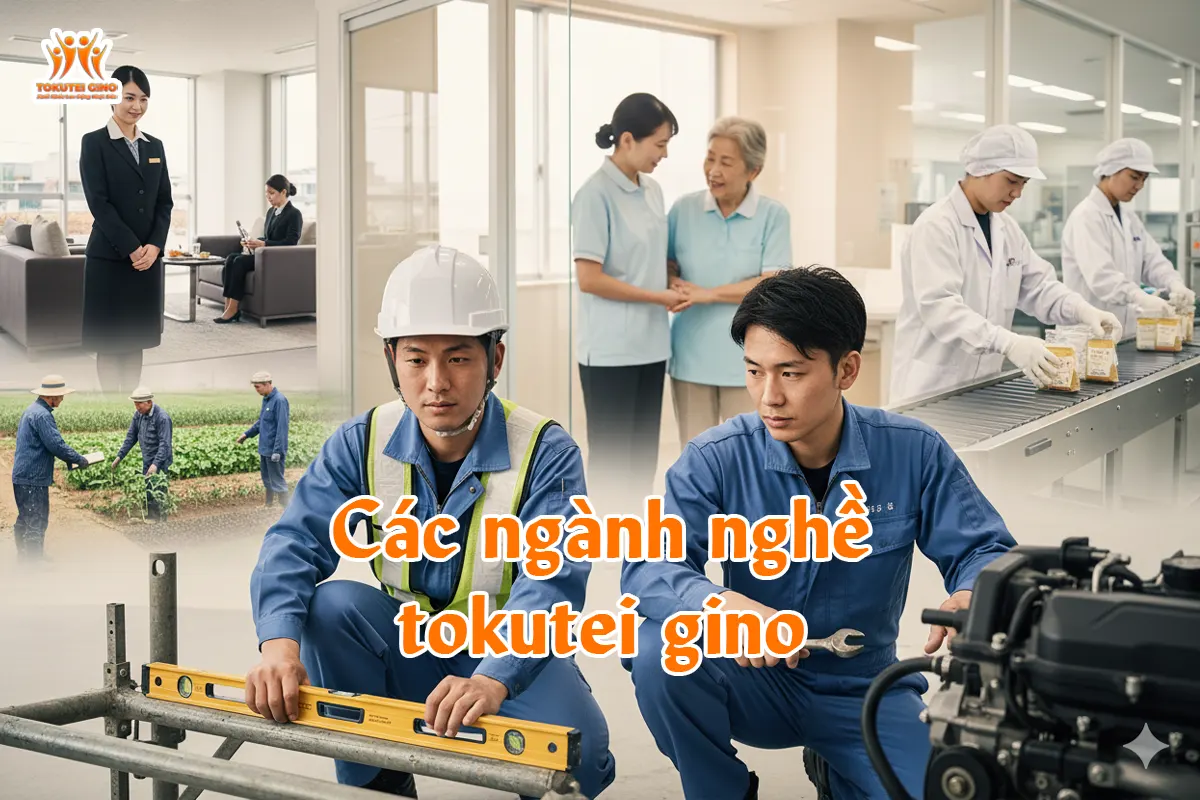 Các ngành nghề tokutei gino