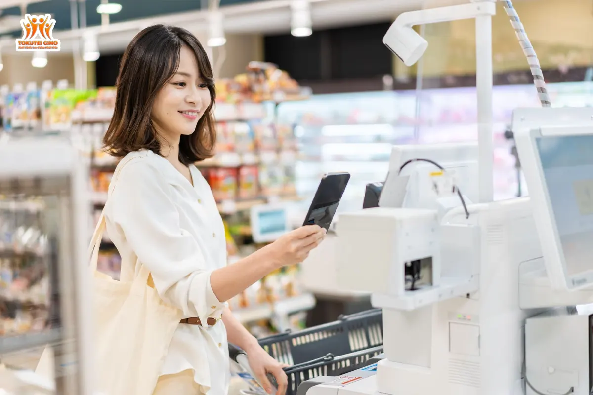 thanh toán siêu thị nhật bản cuộc sống