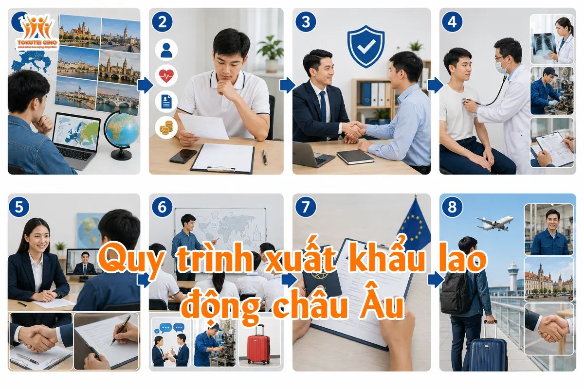 Quy trình xuất khẩu lao động châu Âu
