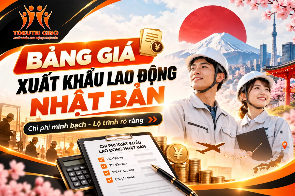 Bảng giá xuất khẩu lao động Nhật Bản
